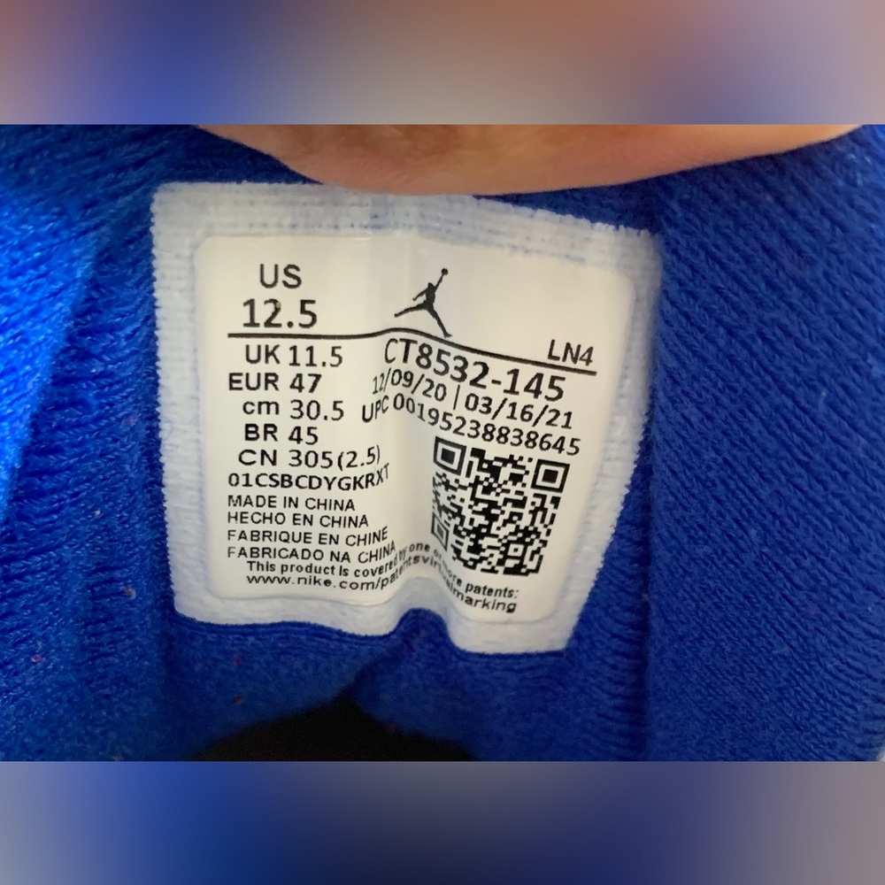 Air Jordan 3 Retro ‘RACER BLUE’Condition: Open Box (never used) - Picture 2 of 4